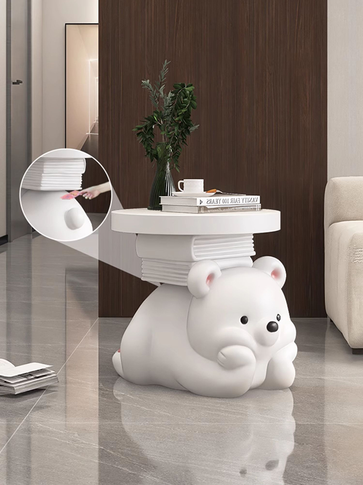Resin Art Floor - Dekorasi rumah patung hewan beruang Kreatif,