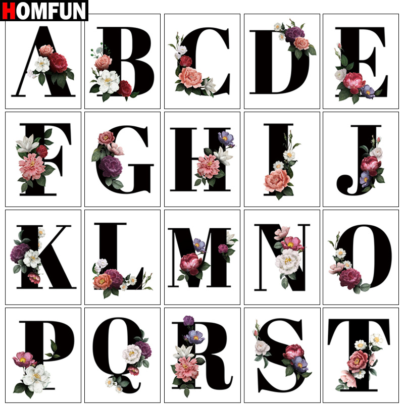 Resin Art Name - HOMFUN Persegi Penuh/Bor Bulat 5D DIY