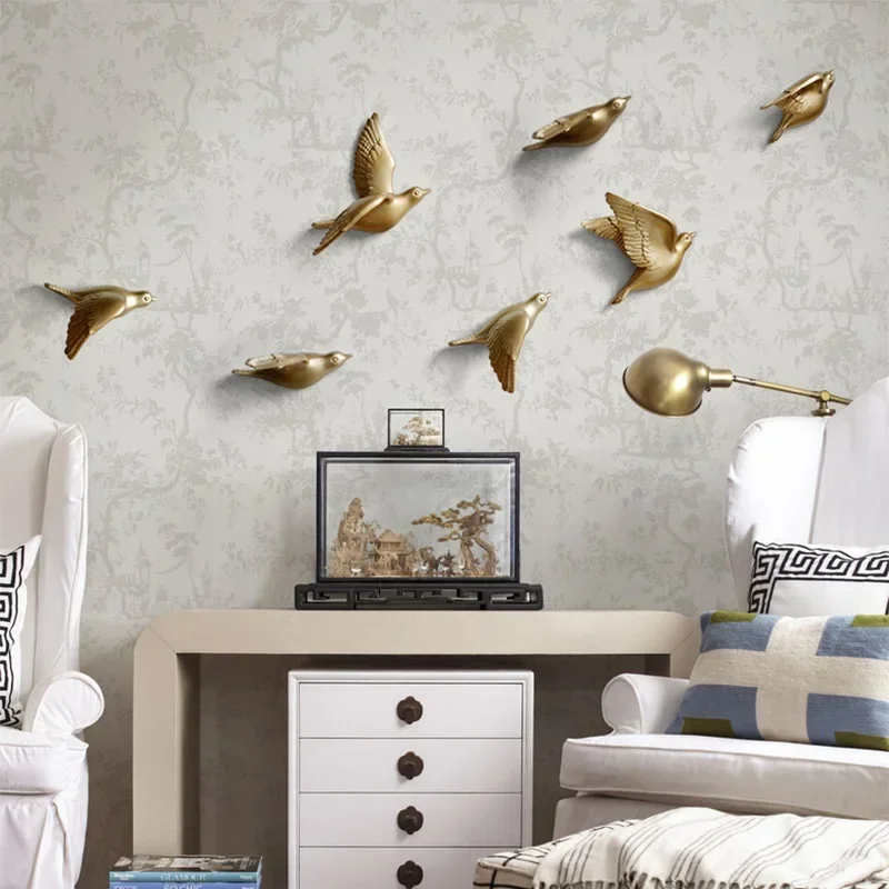 Background Resin Art - Dekorasi Kerajinan merpati gantung dinding burung