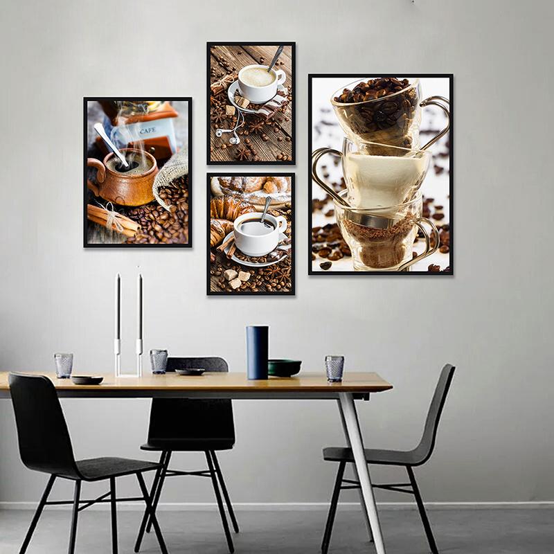 Background Resin Art - Poster Seni WCIC, Tema Kopi, Lukisan