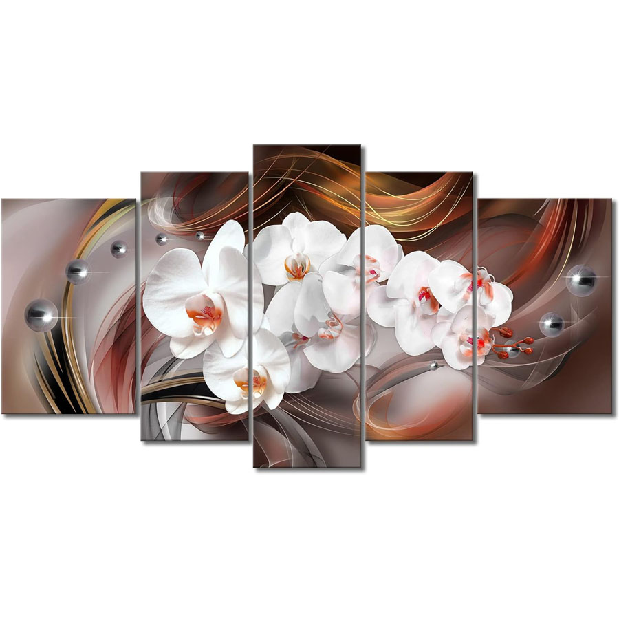 Background Resin Art - 5 buah seni dinding ruang tamu