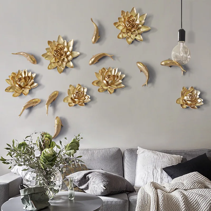Background Resin Art - Hiasan Dinding Bunga Teratai Peony Resin