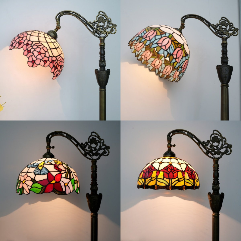 Resin Art Floor - Lampu Lantai Tiffany Dekorasi Seni Bunga