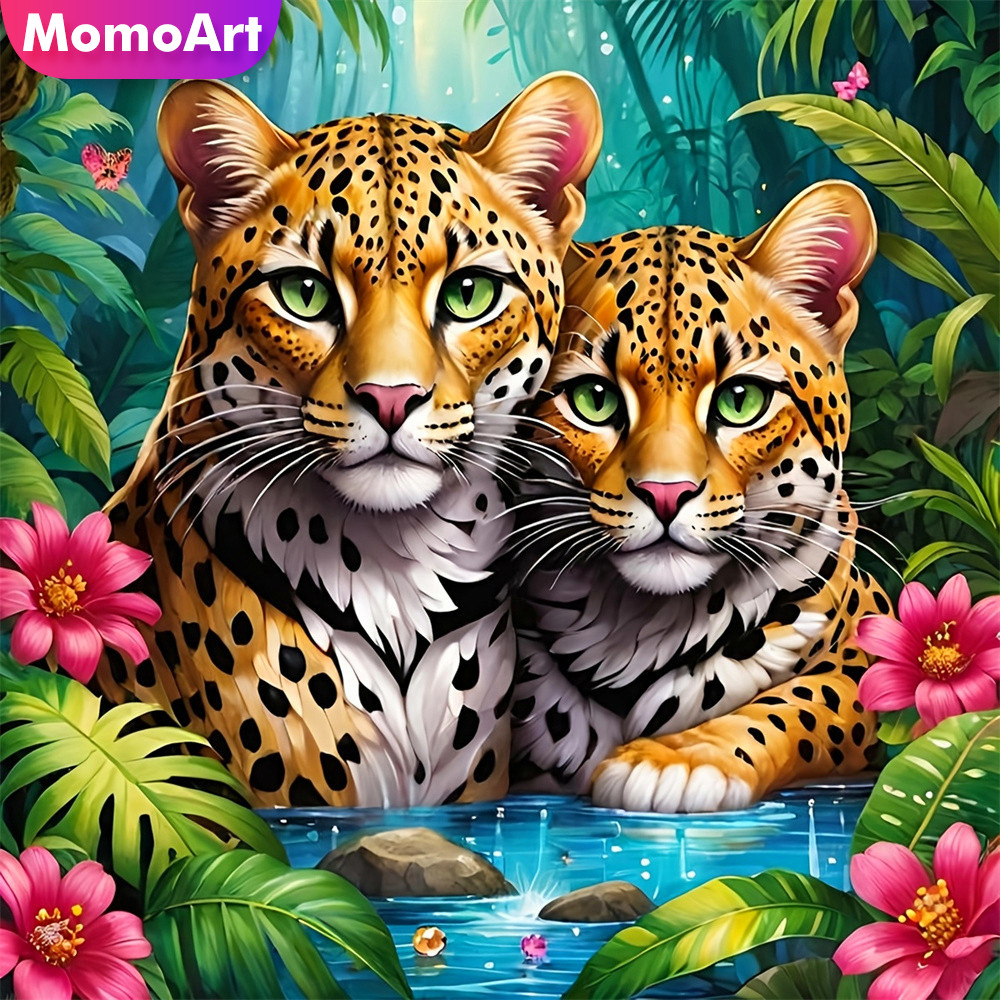 Resin Art Equipment - Momoart Lukisan Seni Berlian Hewan Harimau