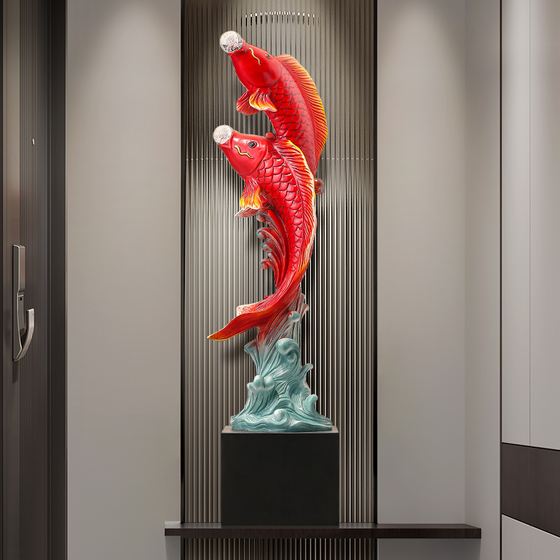 Resin Art Floor - Patung ikan, patung Resin, ruang tamu