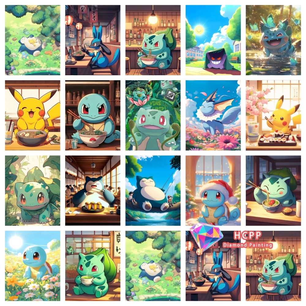 Pikachu Bulbasaur Squirtle Kit - Resin Art Work ulasan dan harga