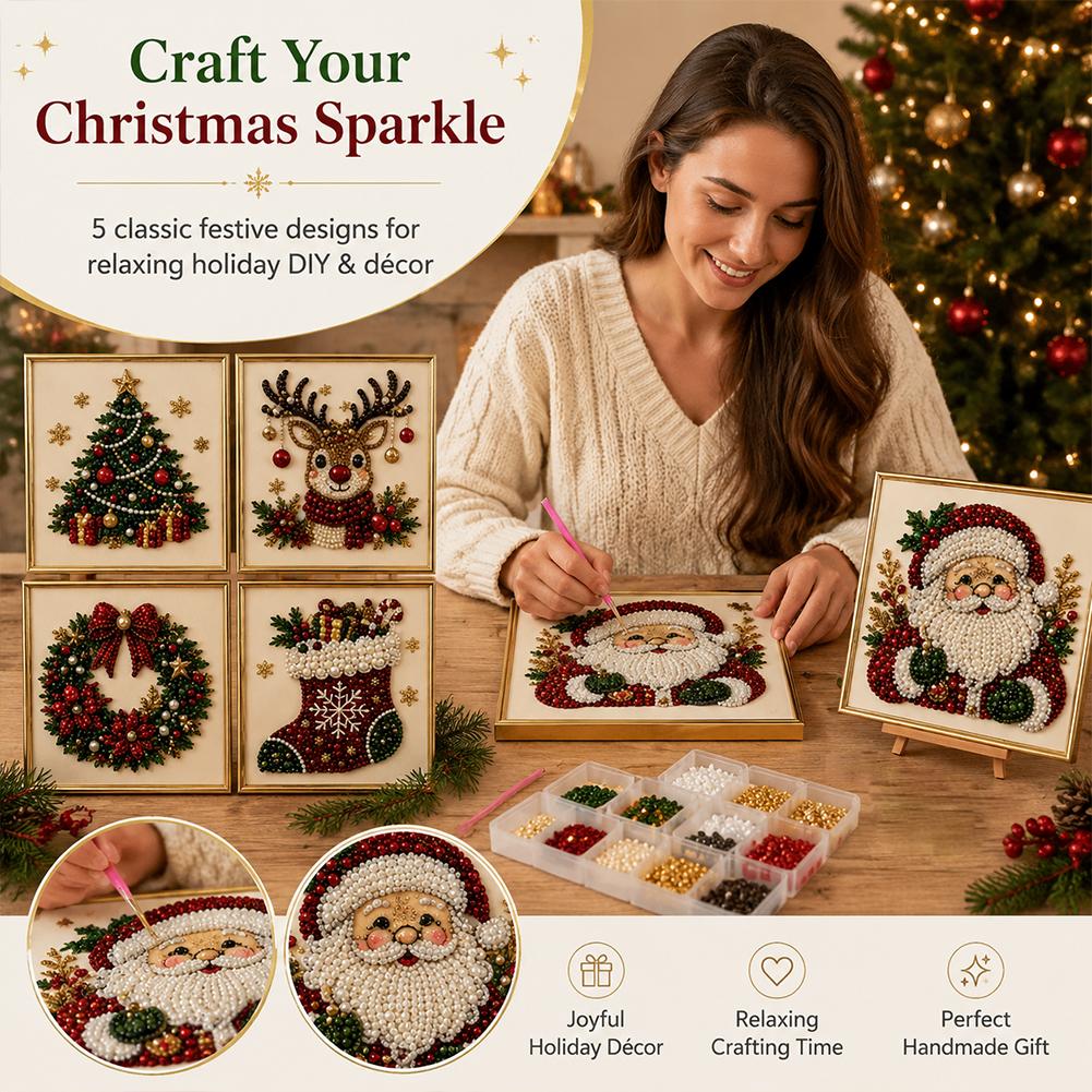 Kit Seni Mutiara Santa Claus N - Resin Art Kit ulasan dan harga