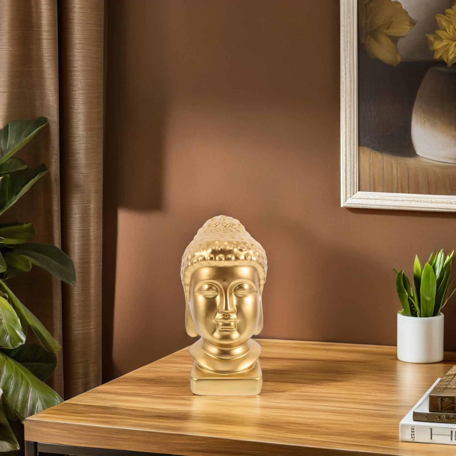 Patung Kepala Buddha Resin, Pa - Resin Art Home Decor ulasan dan harga