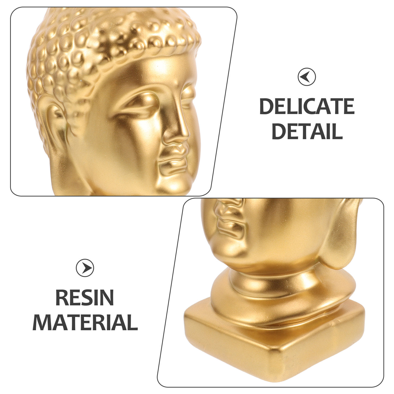 Patung Kepala Buddha Resin, Pa - Resin Art Home Decor ulasan dan harga
