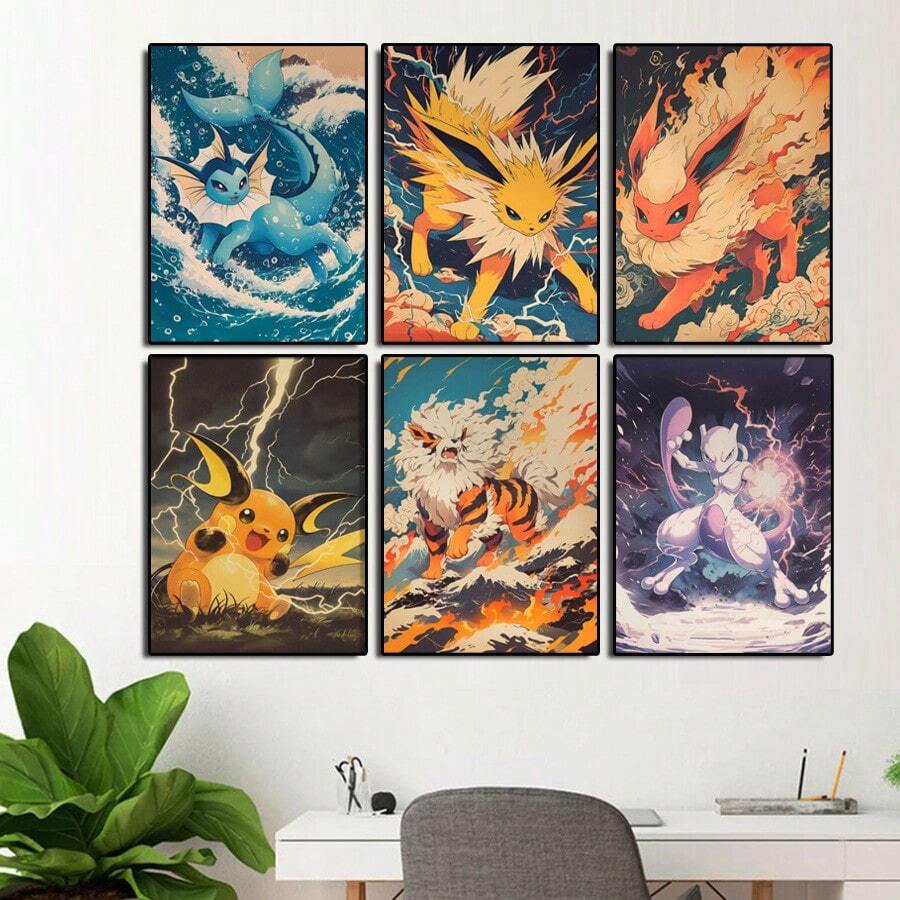 Anime Pokemon Raichu Mewtwo Fl - Resin Art Home Decor ulasan dan harga