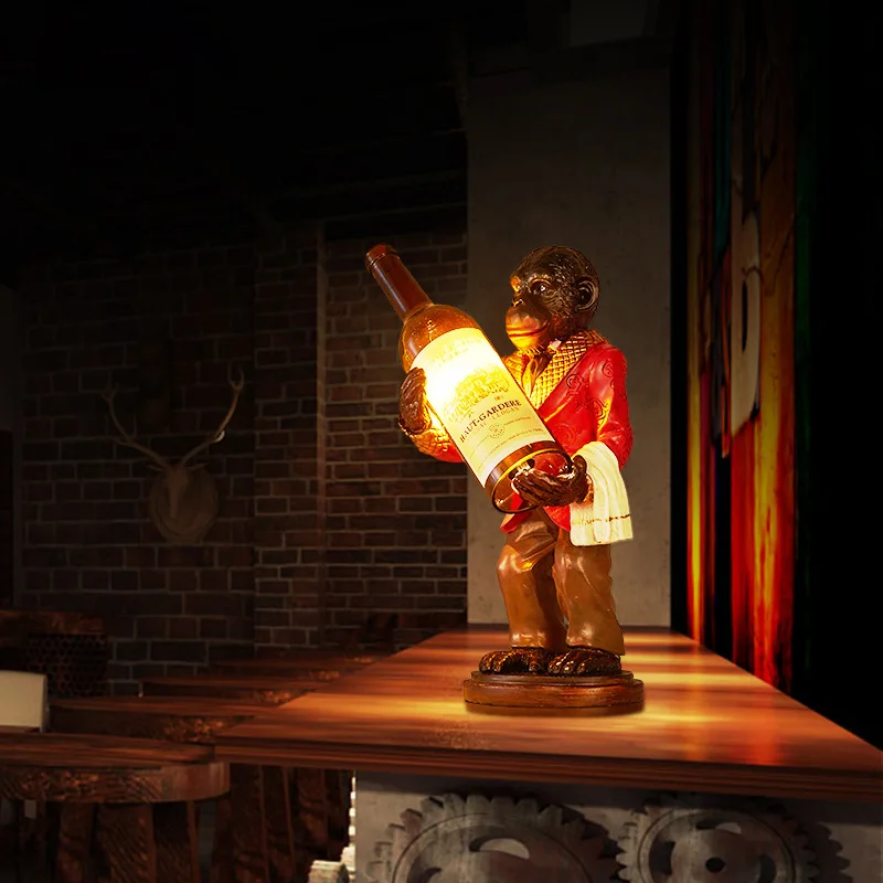 Lampu Monyet Retro Lampu Meja  - Resin Art Floor ulasan dan harga