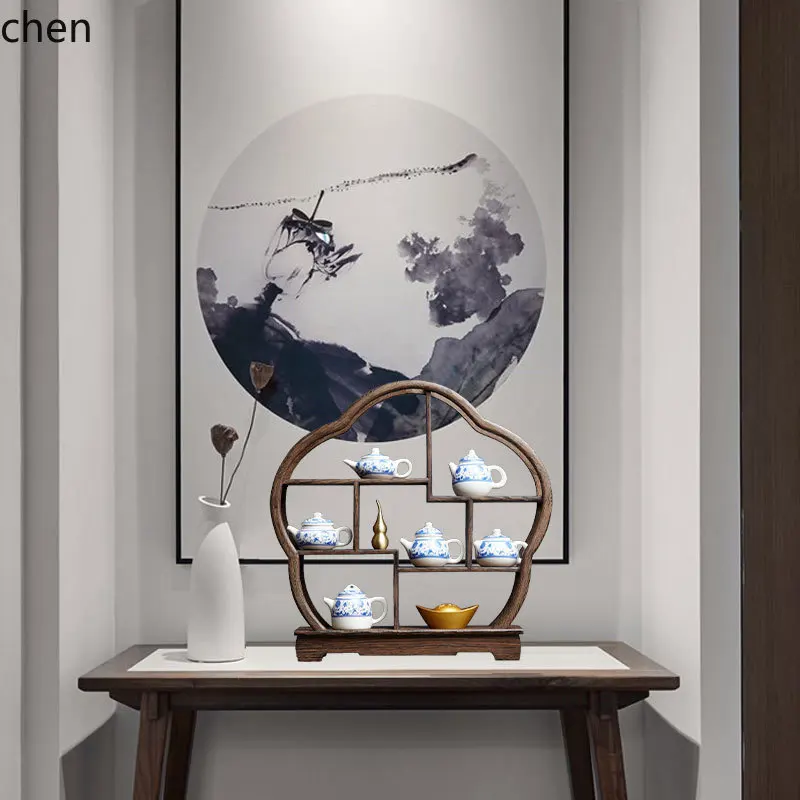 7.15-c13 Ruang Teh Retro Zen T - Resin Art Home Decor ulasan dan harga