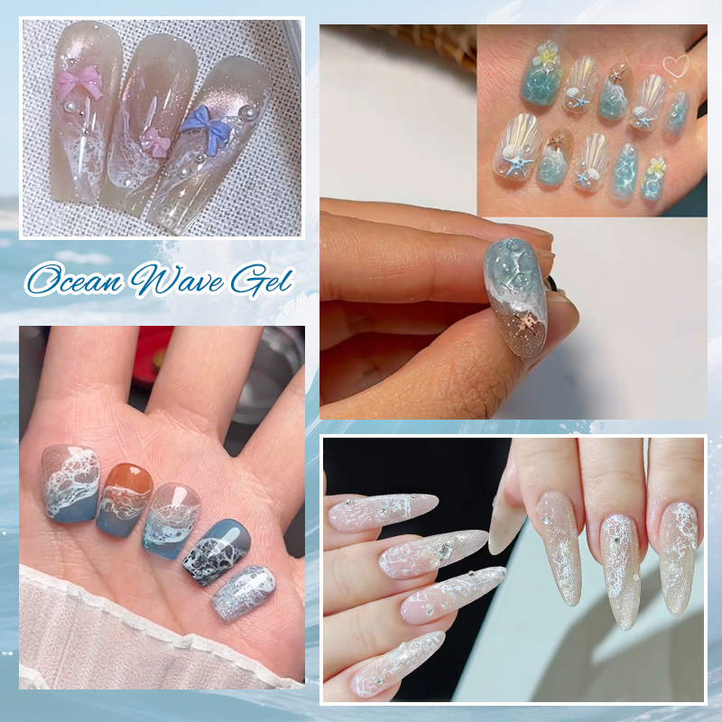 10ml Gel Nail Polish Semi-Perm - Resin Art Ocean ulasan dan harga