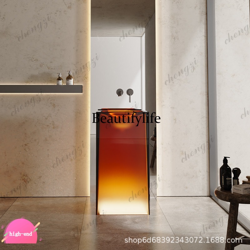 R134 Wastafel kolom resin tran - Resin Art Floor ulasan dan harga