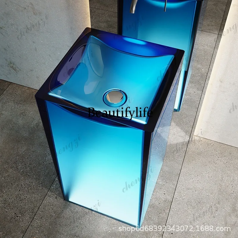 R134 Wastafel kolom resin tran - Resin Art Floor ulasan dan harga