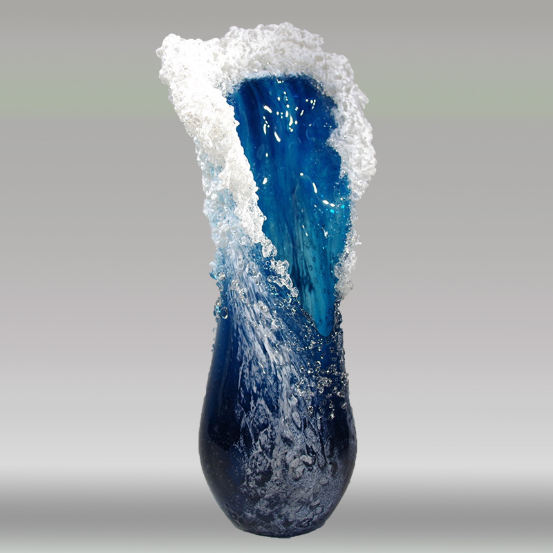 Vas Resin Pola Gelombang, Orna - Resin Art Ocean ulasan dan harga