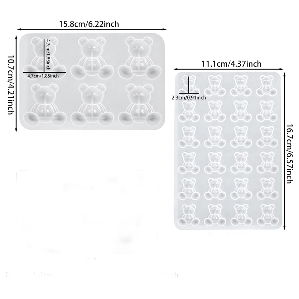 Cetakan Silikon Resin Beruang  - Resin Art Work ulasan dan harga