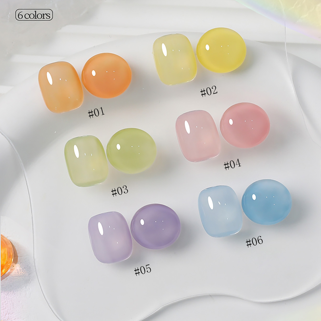 1-6 Buah PSK Cat Kuku Gel Oran - Resin Art Equipment ulasan dan harga
