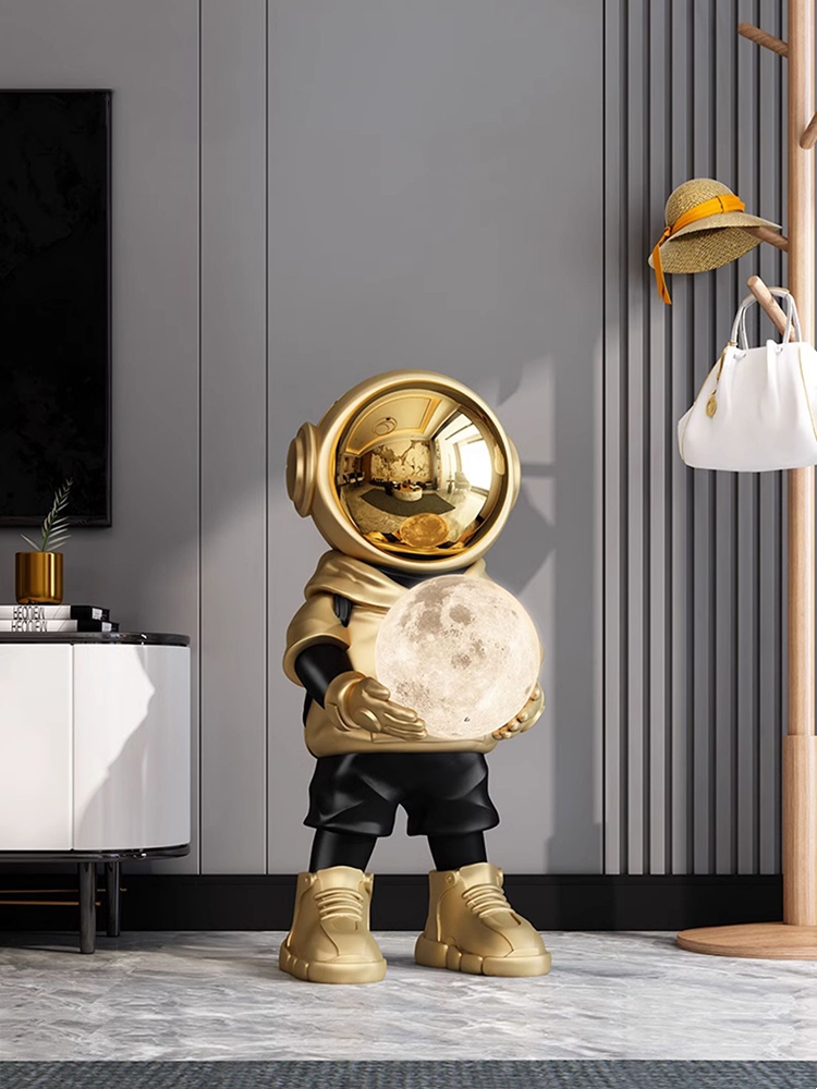 Dekorasi rumah patung astronot - Resin Art Floor ulasan dan harga
